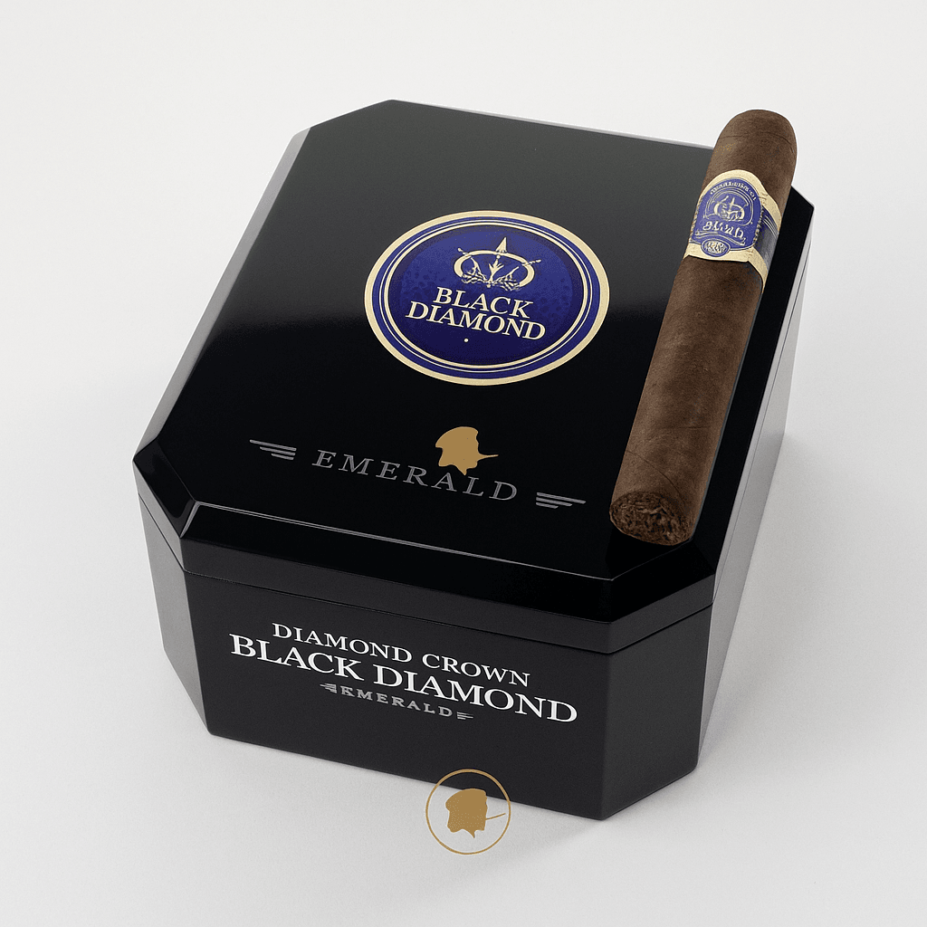 Charuto Diamond Crown Black Diamond Emerald