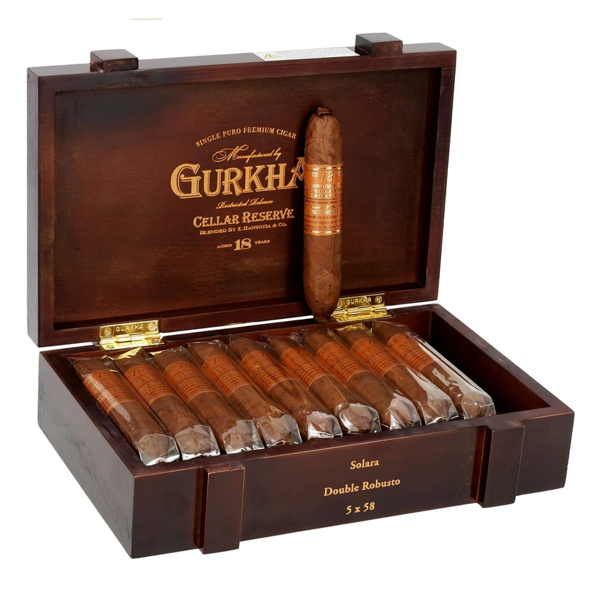 Charuto Gurkha Cellar Reserve 21 Years Solará Double Robusto