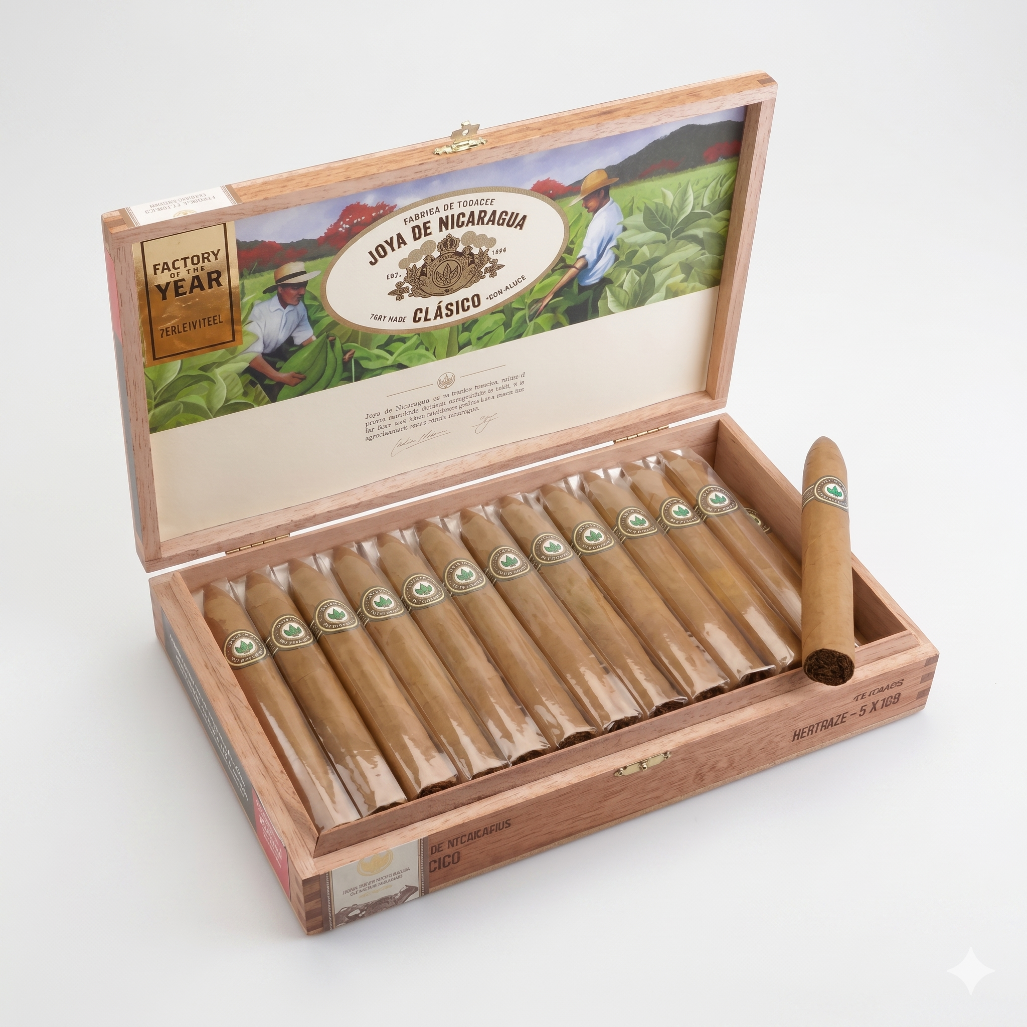 Charuto Joya de Nicaragua Clasico Torpedo - Caixa com 25 1 Charuto Joya de Nicaragua Clasico Torpedo - Caixa com 25