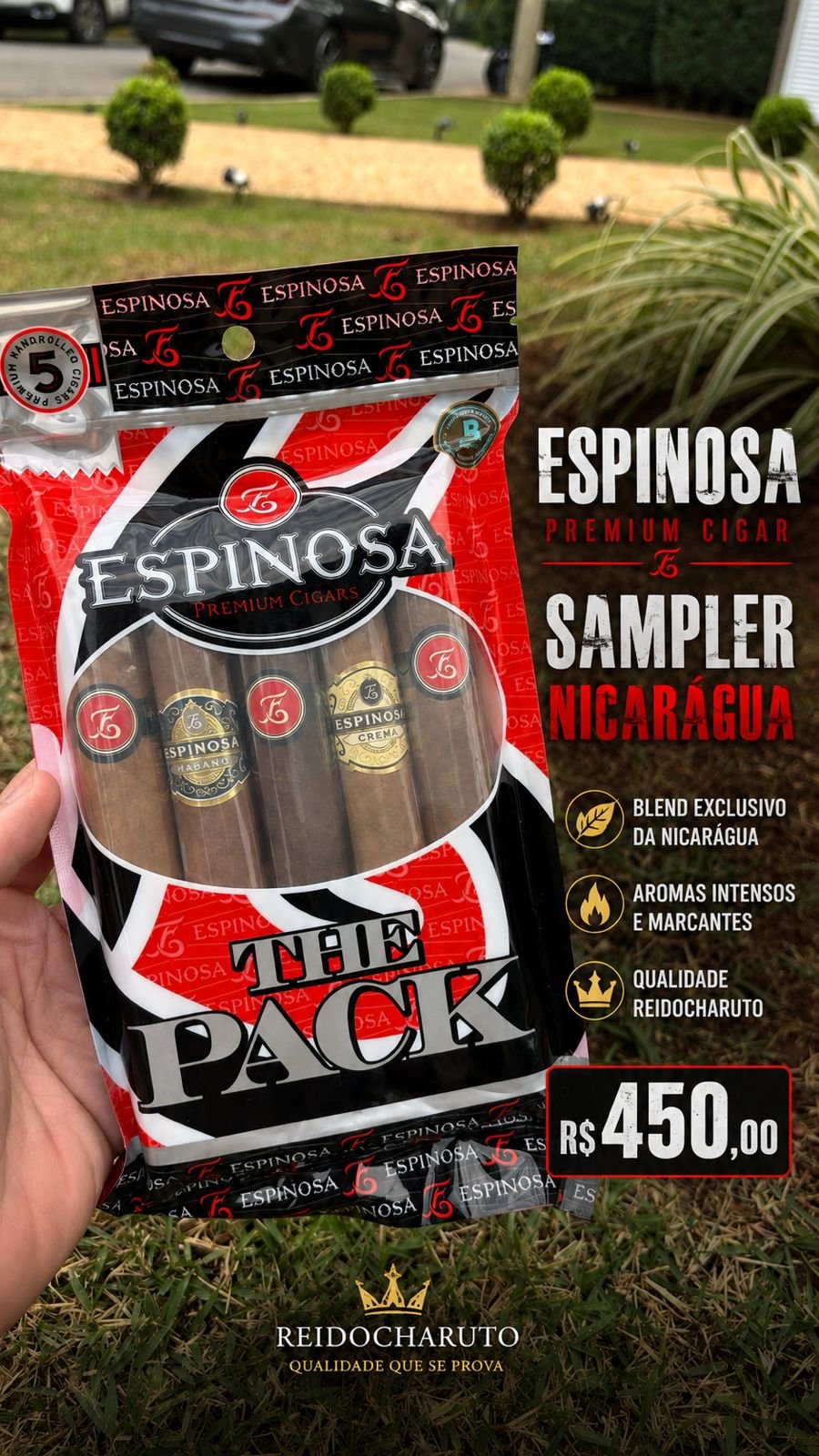 Charuto Espinosa Sampler com 5 1 Charuto Espinosa Sampler com 5