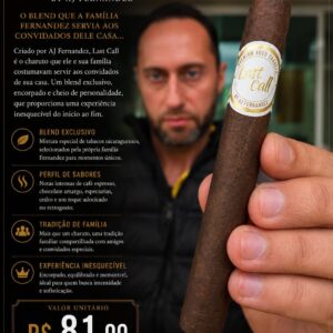 AJ Fernandez Last Call – O Blend que Nasceu para Receber Amigos