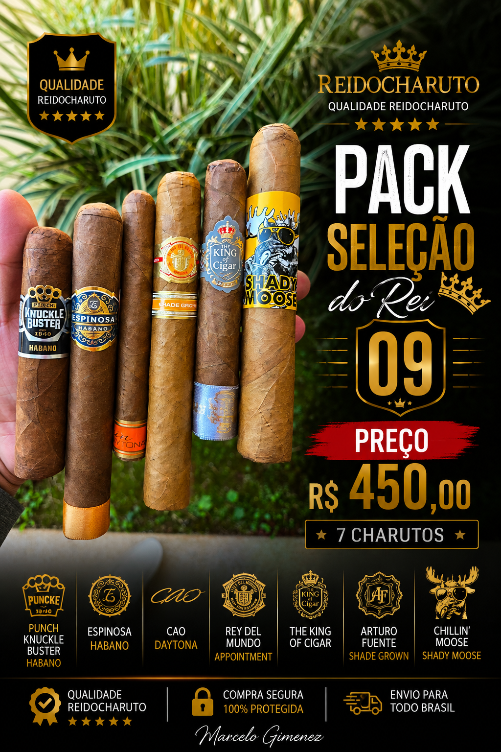 Comprar charutos - Pack Seleção do rei 09 Comprar Charutos 01