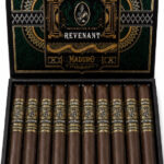 Gurkha Revenant Maduro Robusto de intensidade média, com especiarias doces, pimenta, creme, café, chocolate, cacau e terra.