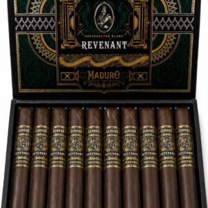 Comprar Charutos Online Gurkha Revenant Maduro Robusto de intensidade média, com especiarias doces, pimenta, creme, café, chocolate, cacau e terra.