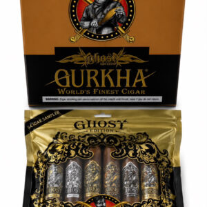 Comprar Charutos Online Gurkha Sampler Ghost Edition: conjunto sampler Gurkha em embalagem preta e dourada.