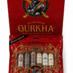 Gurkha Sampler Red Edition: Nicaraguan 6-Cigar Sampler Gurkha em embalagem vermelha.